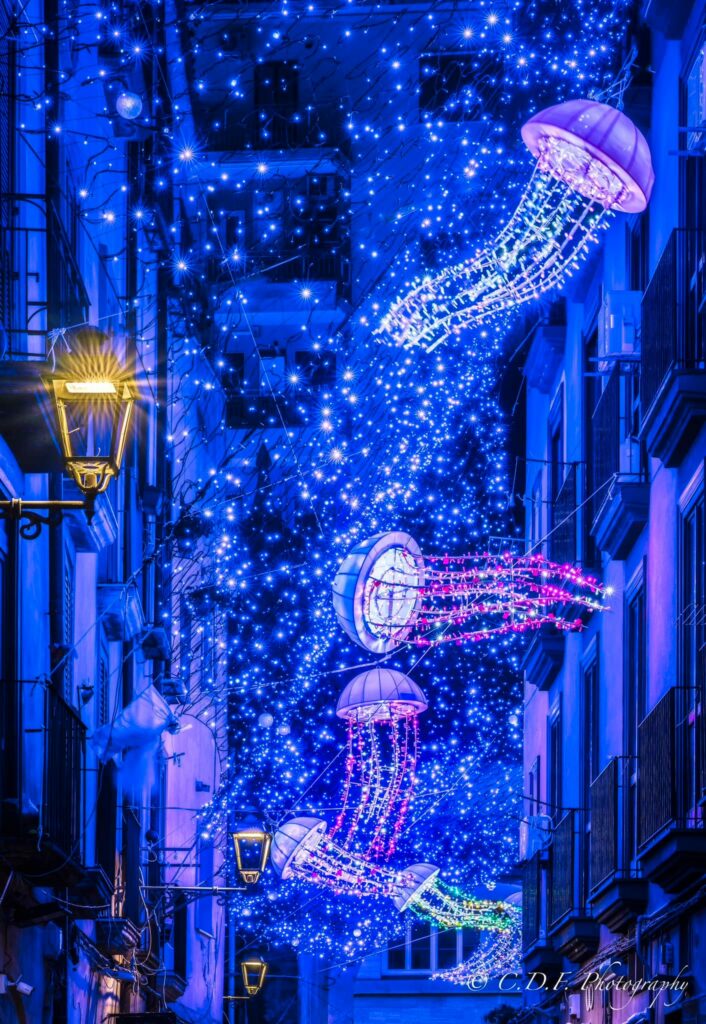 Le Luci d'Artista di Salerno tra le 12 decorazioni di Natale luminose